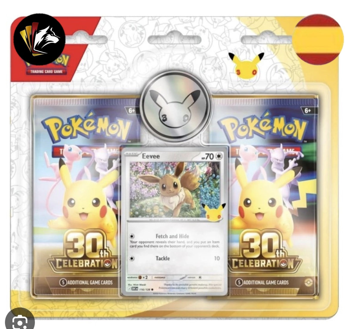 Blister 2 Sobres Eevee 30 Aniversario Pokémon TCG - Iberian Collect