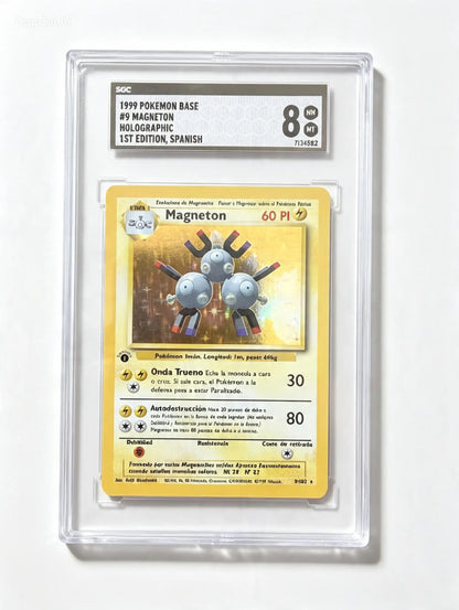 Magneton Base Set Holo 1ª Edición, Español, SGC 8