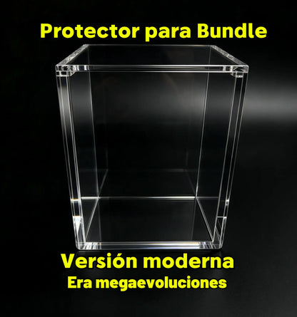 Protector acrílico transparente para Booster Bundle Pokémon TCG, versión moderna era Mega Evolución - Iberian Collect