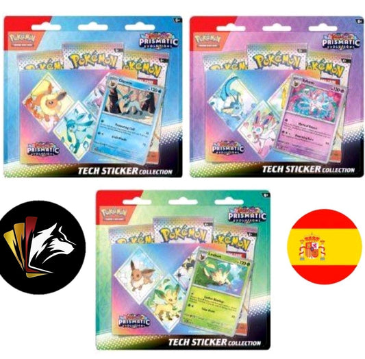 Tech Sticker Evoluciones Prismáticas en español.