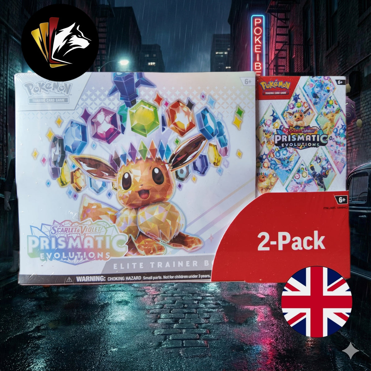 Pack Prismatic Evolutions ,ETB + Bundle, exclusivo de USA