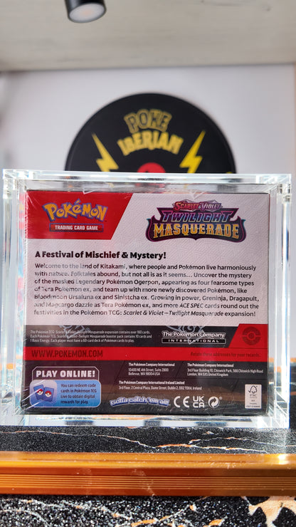 Booster Box Twilight Masquerade sellada , Ingles +acrílico