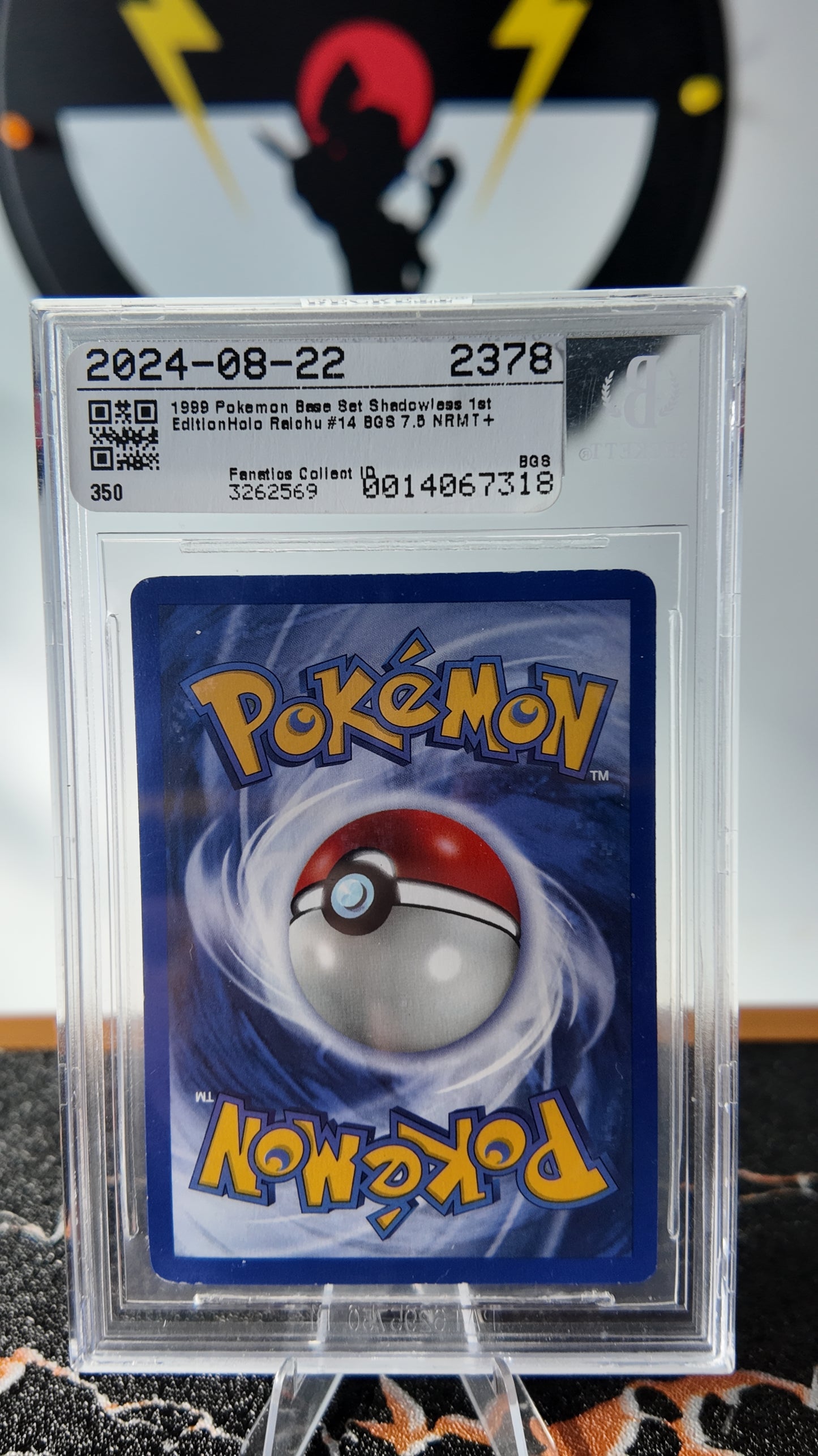 Raichu base set 1a edición , Shadowless BGS 7,5