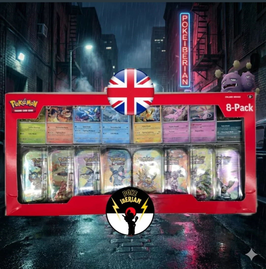 Cotsco Pack de latas prismatic Evolutions con cartas promo , exclusivo de USA
