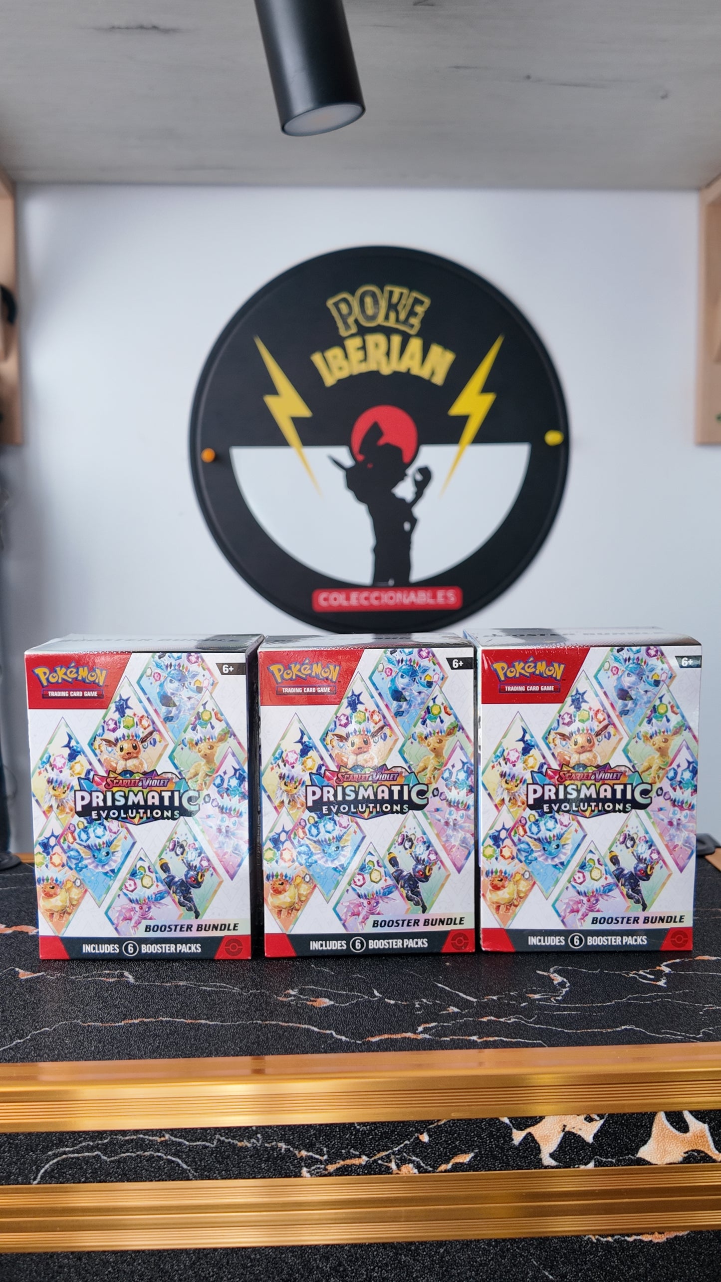 Prismatic Evolutions Booster Bundle, Ingles