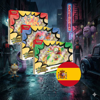 Caja premium Héroes ascendentes Mega ex